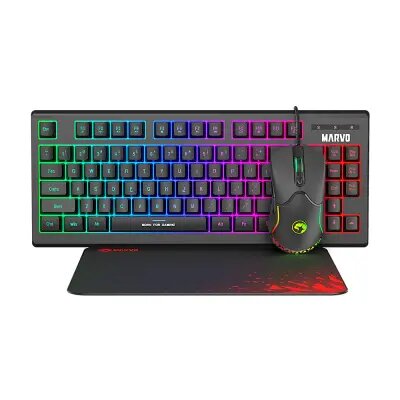Keyboard/ Marvo CM310  Wired  keyboard , Gaming Mouse  And  mouse pad Combo