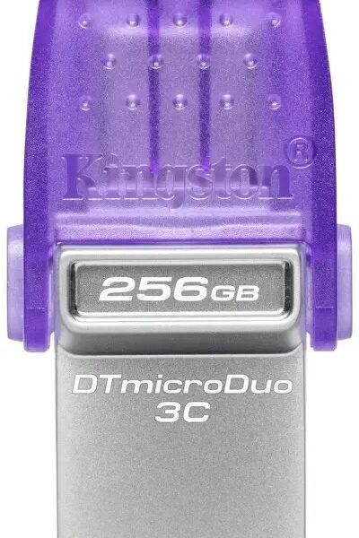 USB Flash Drive/ 256GB/ Kingston 256GB DataTraveler microDuo 3C 200MB/s dual USB-A + USB-C (DTDUO3CG3/256GB)