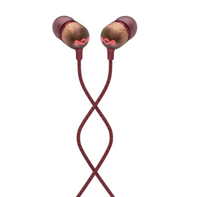 Wired Headphone/ House of Marley/ House of Marley EM-JE041-RD  Smile Jamaica In-Ear Headphones With Remote And Microphone Red