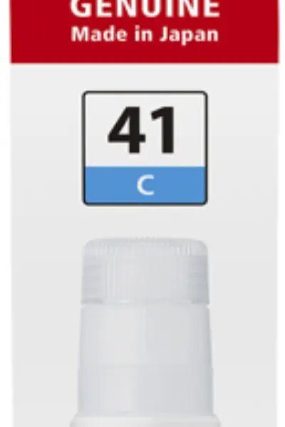 Cartridge/ Canon Original/ Canon INK GI-41 Cyan Ink Bottle for PIXMA G1420, G2420, G2460, G3420, G3460
