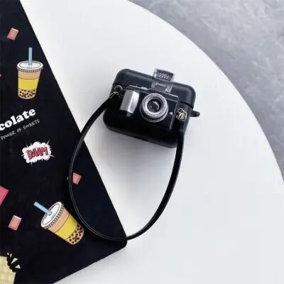 Mobile Accessory Other/ For AirPods Pro  Earphone Box Cover Camera Shaped Silicone Case
