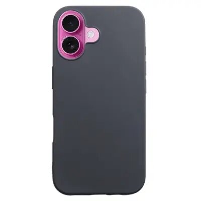Mobile Phone Case/ For iPhone 16 Case Shockproof 1.2mm TPU Matte Phone Cover Balck