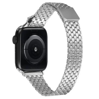 Mobile and Smartphones/ ZTE/ Magnetic Buckle Strap for Apple Watch 10 46mm / Ultra 2 / Ultra 49mm / 9 8 7 45mm / SE (2023) SE (2022) SE 6 5 4 44mm / 3 2 1 42mm Stainless Steel Ban