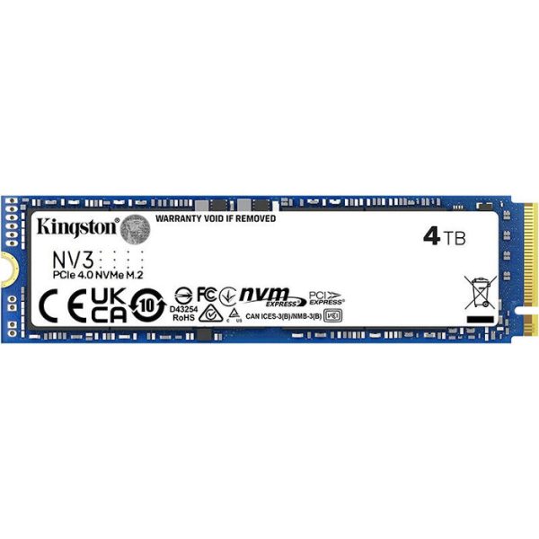 PC Components/ SSD/ Kingston SNV3S/4000G 4TB M.2 2280 Internal PCI Express NVMe