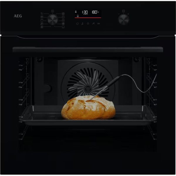 Oven/ AEG/ AEG NBA5P531AB / 3500W / 71L / SteamBake / FoodSensor / Pyrolytic Clean / A+ / Black