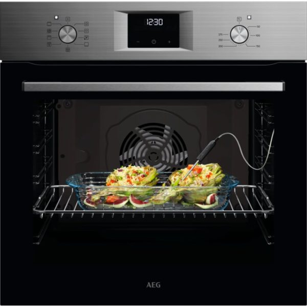 Oven/ AEG/ AEG OA5CB31SM / 2990W / 72L / SteamBake / Food Sensor / Catalytic Partial&Aqua Clean / A / Stainless Steel & Black