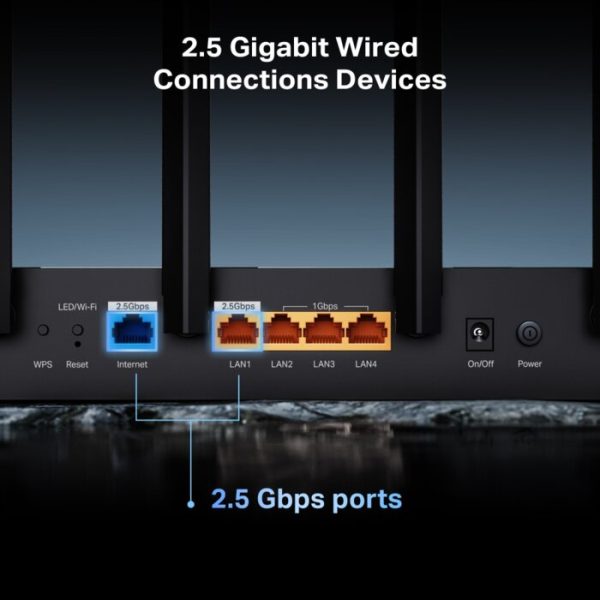 Network Active/ Router/ TP-Link/ TP-Link Archer BE400 BE6500 Dual-Band Wi-Fi 7 Router