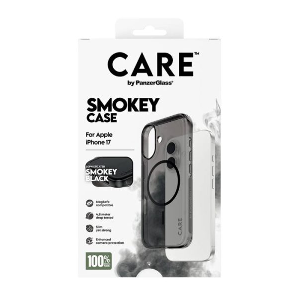 Mobile Phone Case/ CARE by PanzerGlass Flagship Urban Explorer Smokey w. Black MagSafe iPhone 17