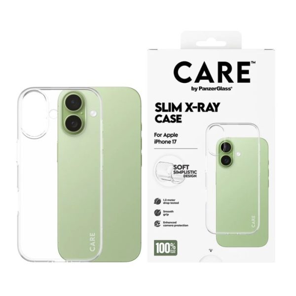 Mobile Phone Case/ CARE by PanzerGlass Fashion Case Transparent X-Ray Soft Basic iPhone 17