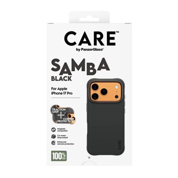 Mobile Phone Case/ CARE by PanzerGlass Fashion SAMBA Black MagSafe iPhone 17 Pro