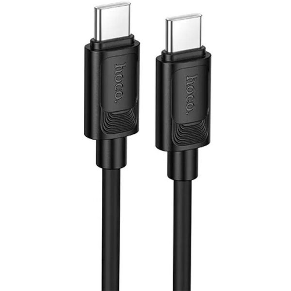 Android/ Hoco X122 Benefit 60W silicone charging data cable C to C(packaged) Black