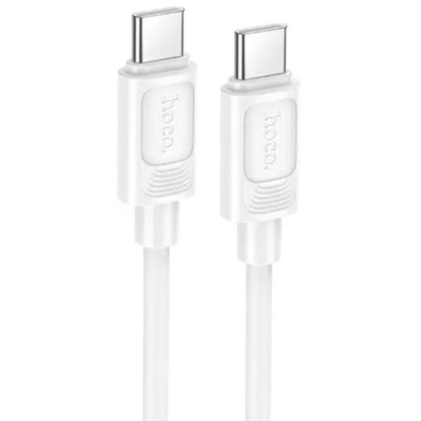 Android/ Hoco X122 Benefit 60W silicone charging data cable C to C(packaged) White