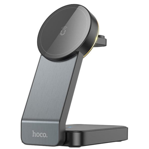 Car Charger/ Hoco CQ3 Motorcycle folding 3-in-1 magnetic wireless fast charger
