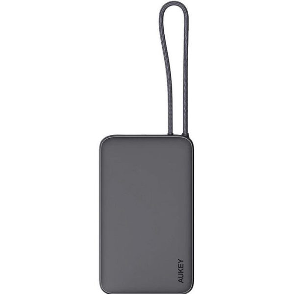 Power Bank/ AUKEY PB-Y53P 10000mAh 22.5W 1A1C1C cable with C-C30CM data cable (Storm Gray)