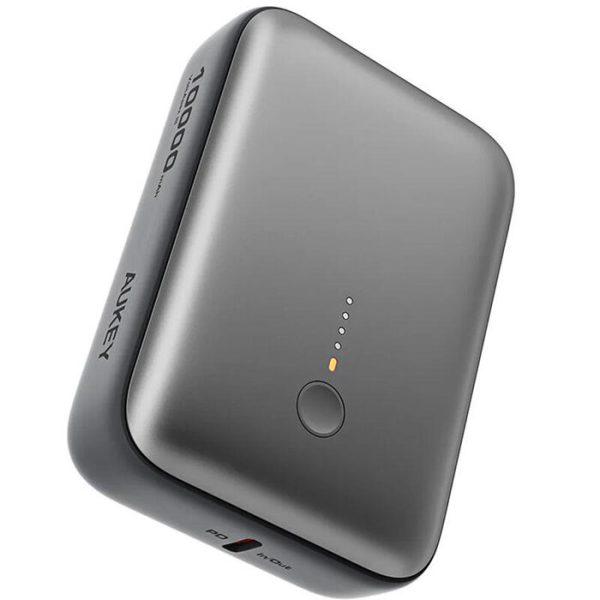 Power Bank/ AUKEY PB-Y55 10000mAh 22.5W 1A1C with A-C 30CM data cable Storm Gray