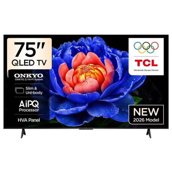 TV/ QLED/ TCL/ QLED TV 75"(190cm)/ 75P7L  Google TV HDR10+  Dolby Atmos BT5.4 Wi-Fi 2.4+5GHz DVB-T/T2/C/S/S2 2x15W HDMI1.4/HDMI2.0&HDMI2.1,HDCP1.4 400x400