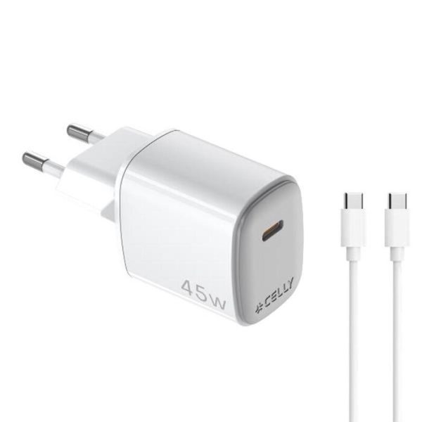 Android/ Celly UP TC 1USB-C+USB-C 2M CABLE 45W
