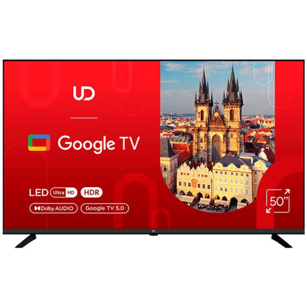 TV/ LED/ UDTV/ TV 50"(127cm)/ UD 50GUC5210  Google TV 16:9 3840x2160  178*/178* 250cd/m2  BT5.1 WiFi RJ45 Cl+ HDMIx2 USB2.0 DVB-T/T2/C/S2 VESA 200x200