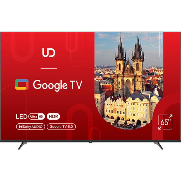 TV/ LED/ UDTV/ TV 65"(165cm)/ UD 65GUC5210  Google TV 16:9 3840x2160  178*/178* 300cd/m2  BT5.1 WiFi RJ45 Cl+ HDMIx2 USB2.0 DVB-T/T2/C/S2