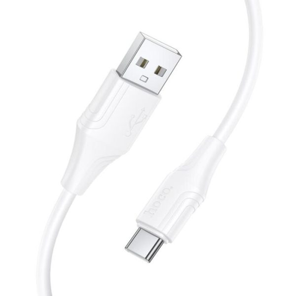 Android/ Hoco X124 Bien silicone charging data cable Type-C White